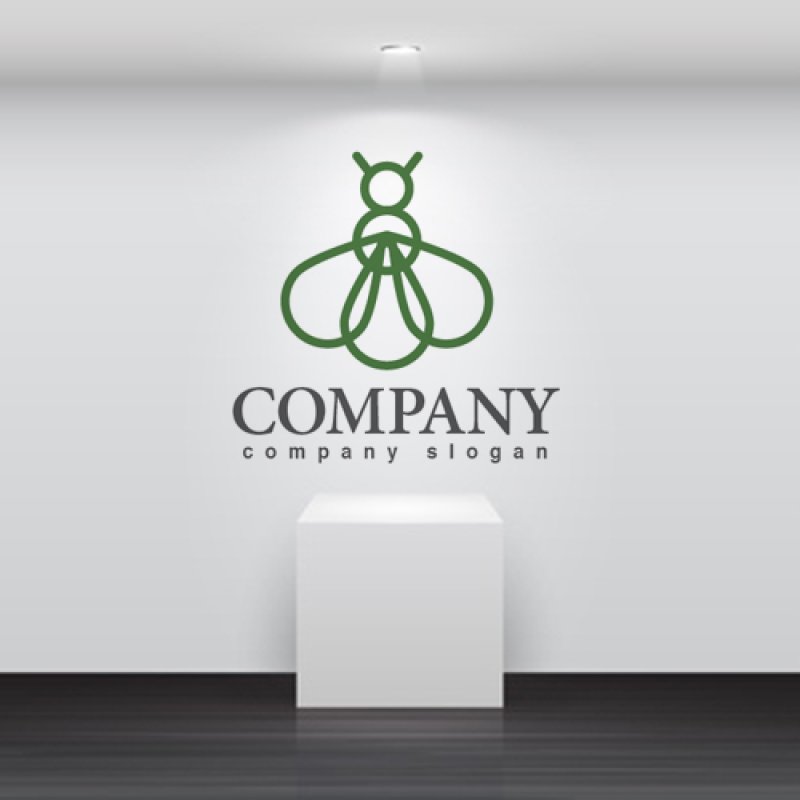 画像2: 蜂・線・虫・ロゴ・マークデザイン409 (2)