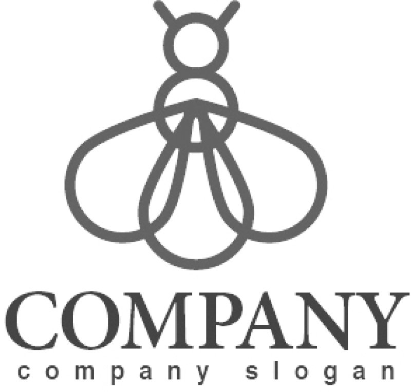 画像4: 蜂・線・虫・ロゴ・マークデザイン409 (4)