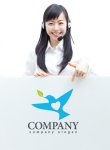 画像3: 鳥・葉・ハート・ロゴ・マークデザイン413 (3)
