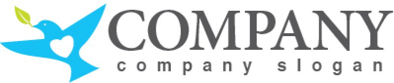 画像5: 鳥・葉・ハート・ロゴ・マークデザイン413 (5)