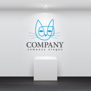 画像2: 猫・線・動物・ロゴ・マークデザイン416