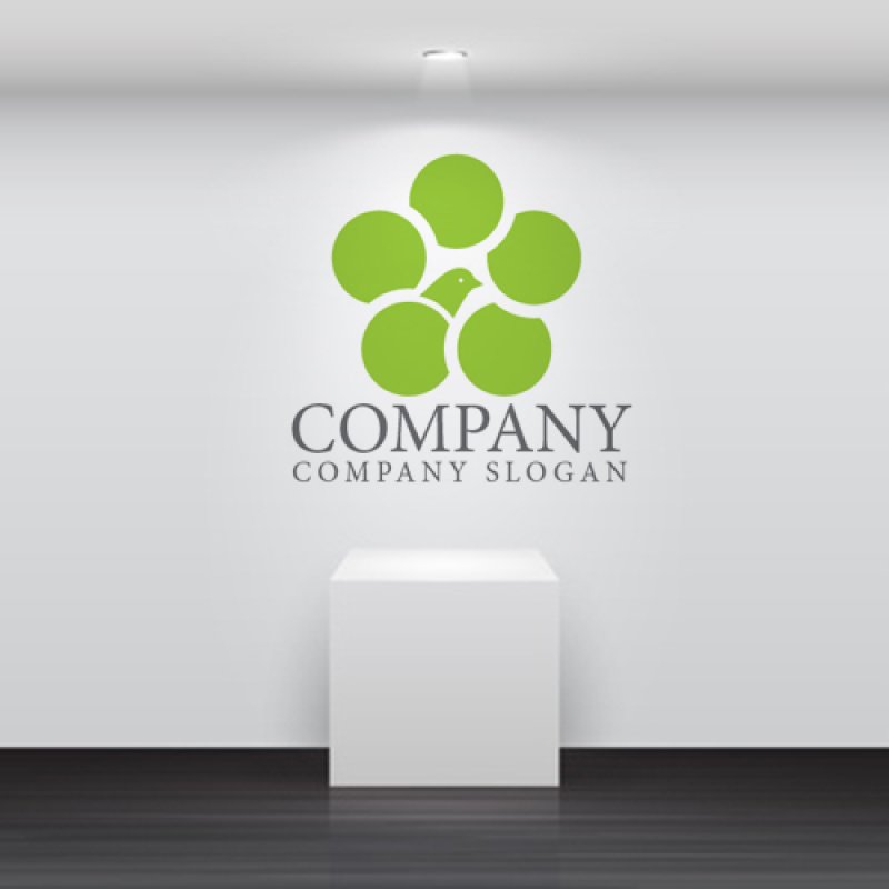 画像3: とり・花・鳩・ロゴ・マークデザイン423 (3)