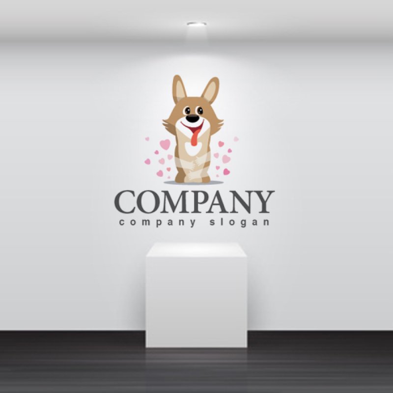 画像3: 犬・ハート・ロゴ・マークデザイン424 (3)
