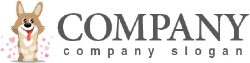 画像6: 犬・ハート・ロゴ・マークデザイン424 (6)