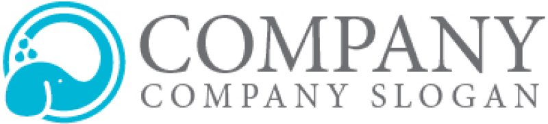 画像6: 象・コインランドリー・水・ロゴ・マークデザイン436 (6)