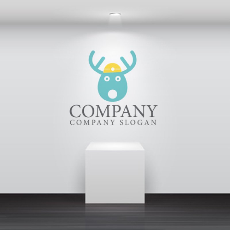 画像4: 鹿・ヘルメット・ロゴ・マークデザイン462 (4)