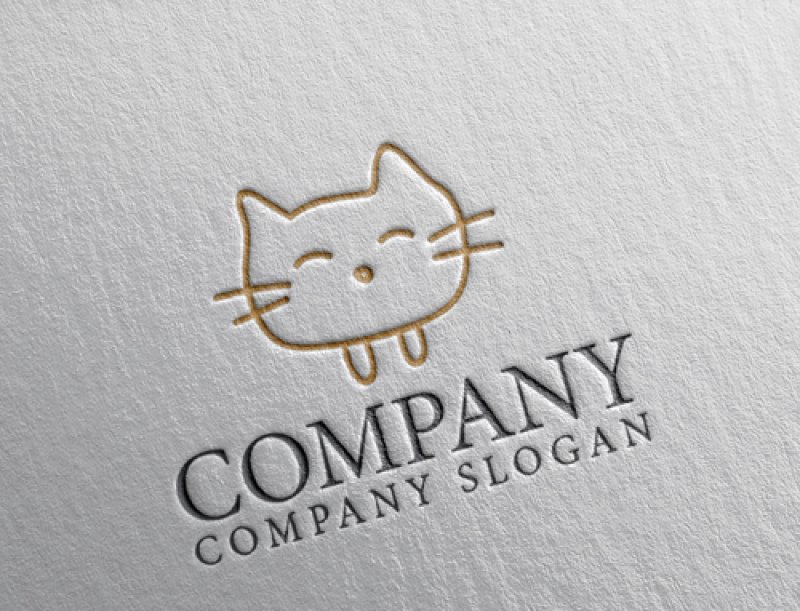 画像2: 猫・動物・顔・ロゴ・マークデザイン481 (2)