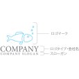 画像10: 魚・泡・ロゴ・マークデザイン483