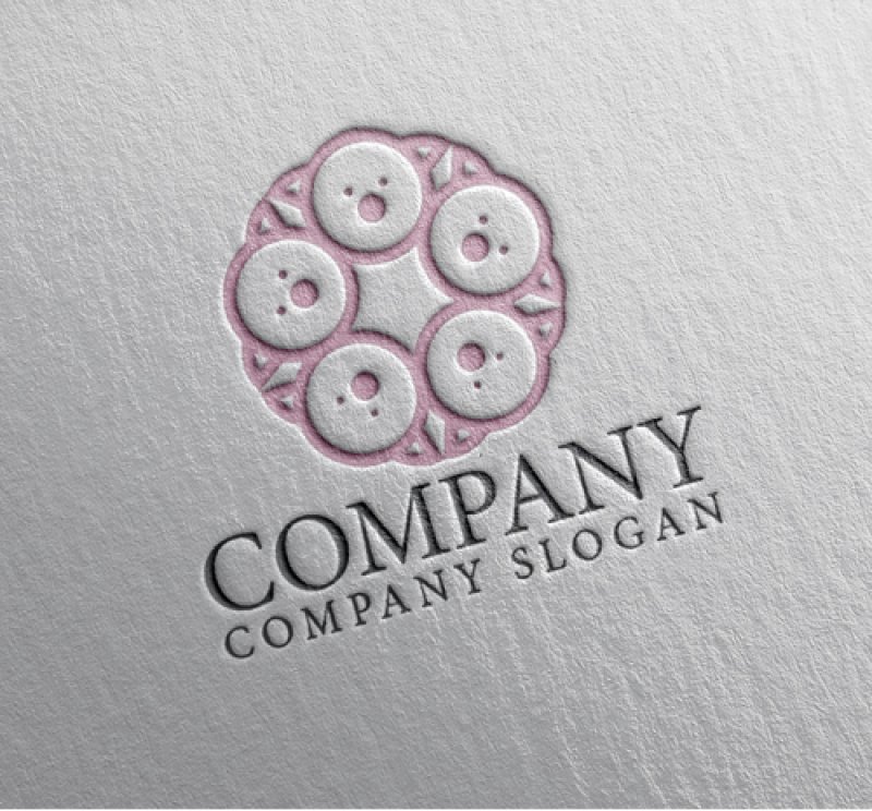 画像2: 犬・輪・五角形・ロゴ・マークデザイン485 (2)