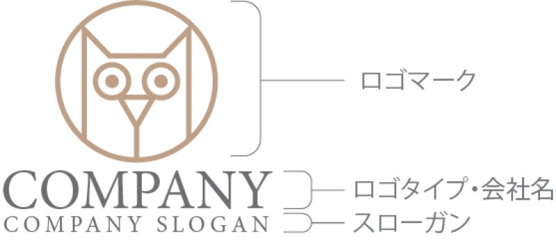 画像10: フクロウ・輪・ロゴ・マークデザイン488 (10)