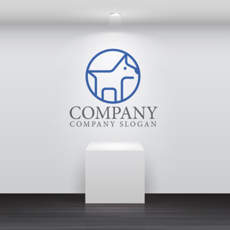 画像5: 犬・輪・ロゴ・マークデザイン489 (5)