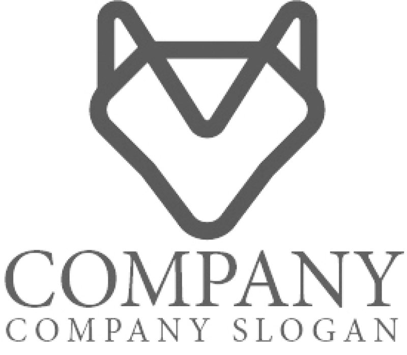 画像6: 犬・顔・狐・ロゴ・マークデザイン492 (6)