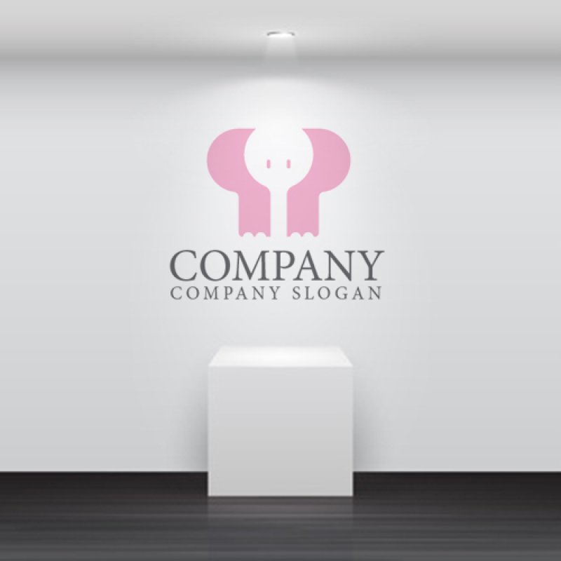 画像5: 象・P・アルファベット・ロゴ・マークデザイン500 (5)