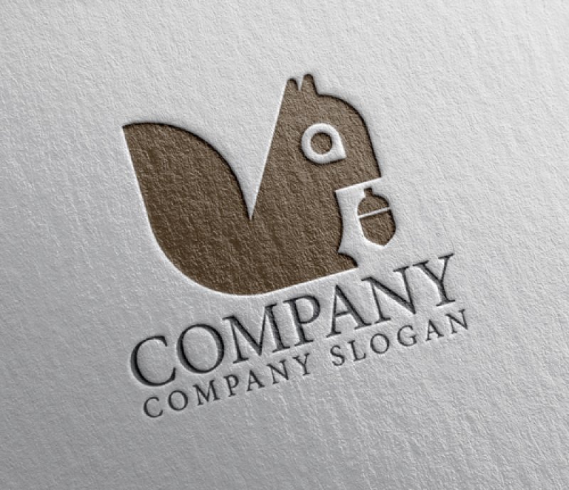 画像2: リス・どんぐり・ロゴ・マークデザイン504 (2)