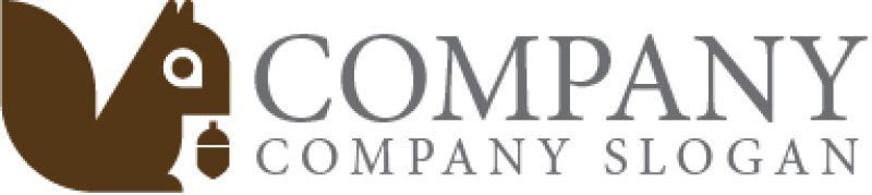 画像7: リス・どんぐり・ロゴ・マークデザイン504 (7)