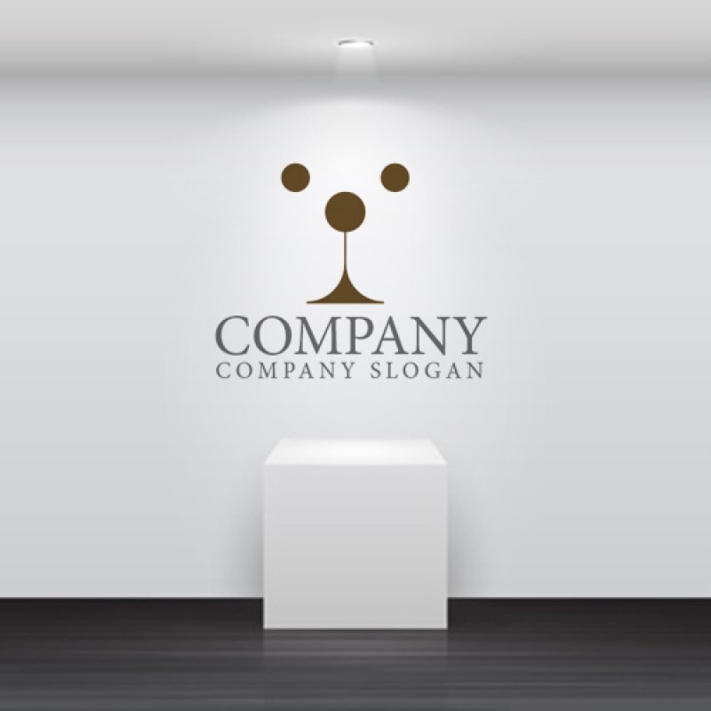 画像5: 犬・顔・i・ロゴ・マークデザイン506 (5)