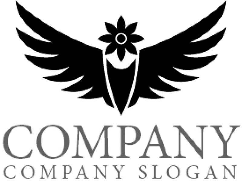 画像6: 鳥・翼・花・ロゴ・マークデザイン509 (6)