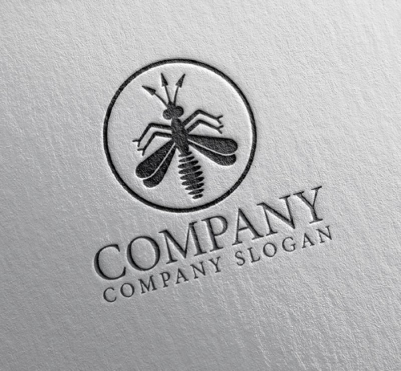 画像2: 虫・翼・輪・蜂・ロゴ・マークデザイン512 (2)