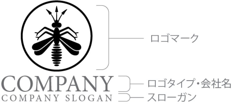 画像10: 虫・翼・輪・蜂・ロゴ・マークデザイン512 (10)