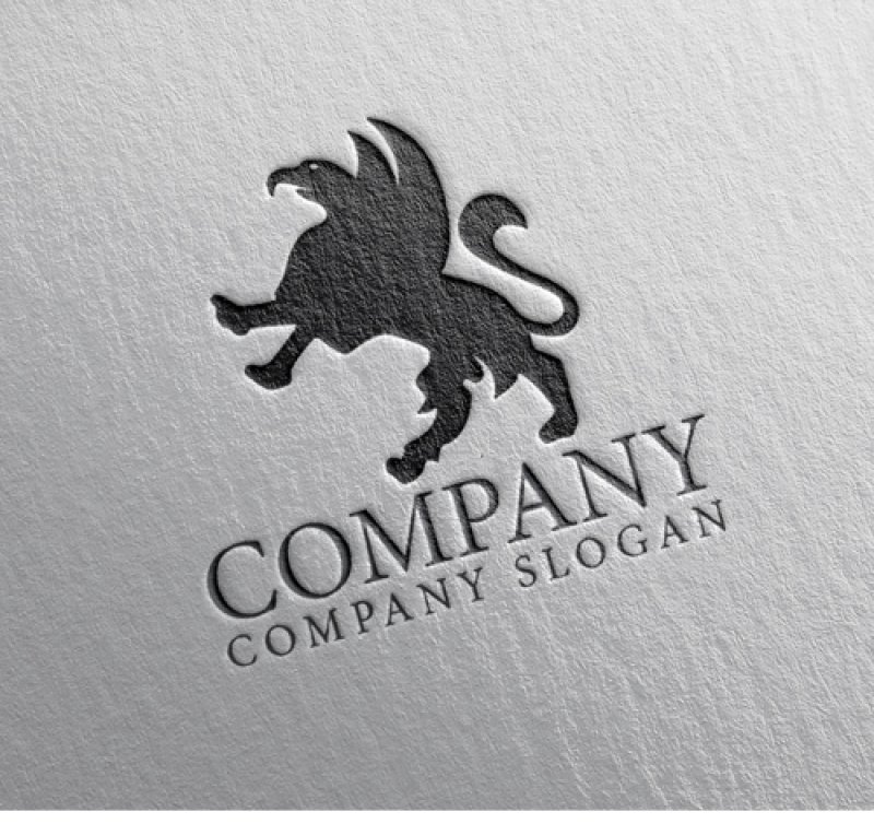 画像2: 獅子・翼・鷲・ロゴ・マークデザイン514 (2)