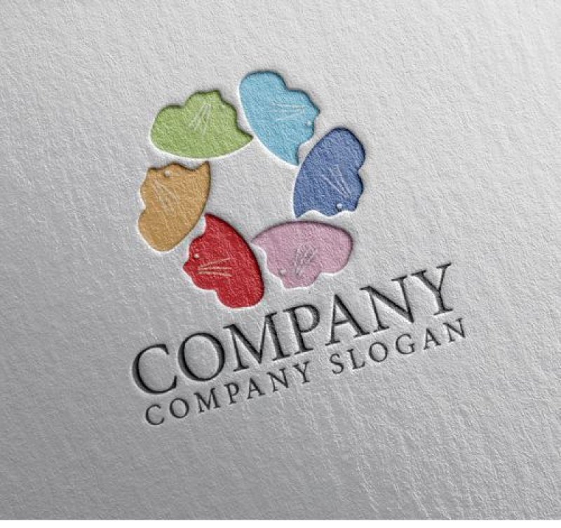 画像2: 猫・輪・虹色・ロゴ・マークデザイン519 (2)