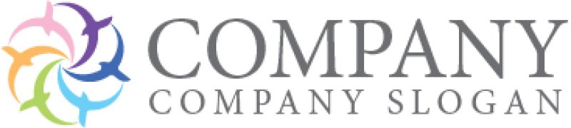 画像7: 鳥・輪・虹色・ロゴ・マークデザイン521 (7)