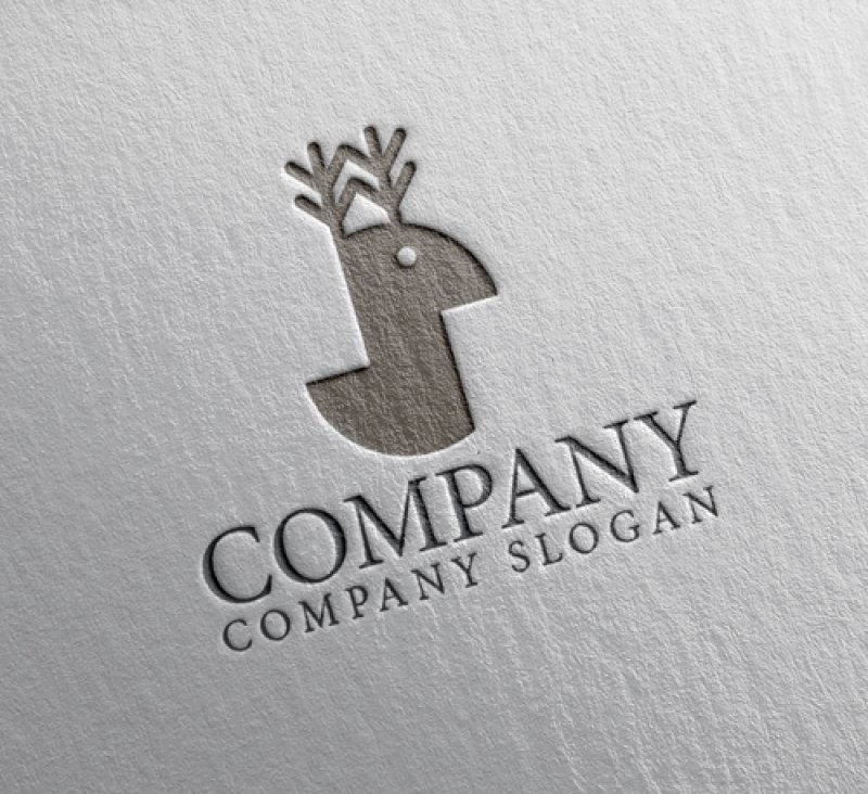 画像2: 鹿・S・ツノ・ロゴ・マークデザイン524 (2)