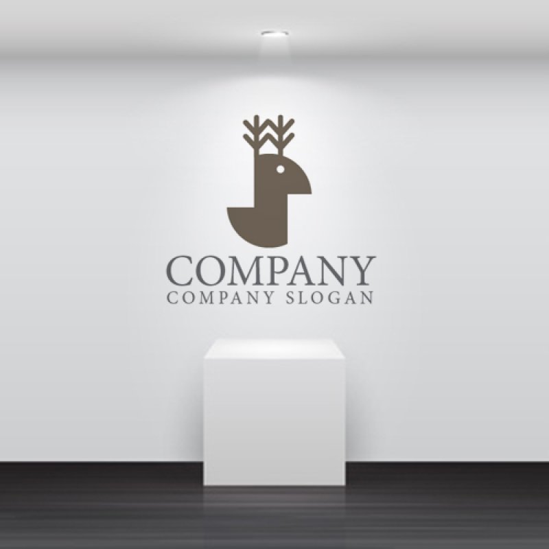 画像5: 鹿・S・ツノ・ロゴ・マークデザイン524 (5)