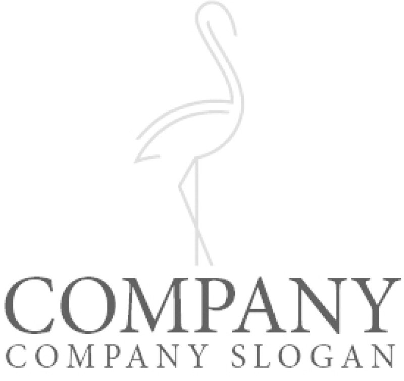 画像6: フラミンゴ・鳥・ロゴ・マークデザイン527 (6)