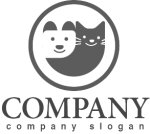 画像7: 犬・猫・輪・ロゴ・マークデザイン532 (7)