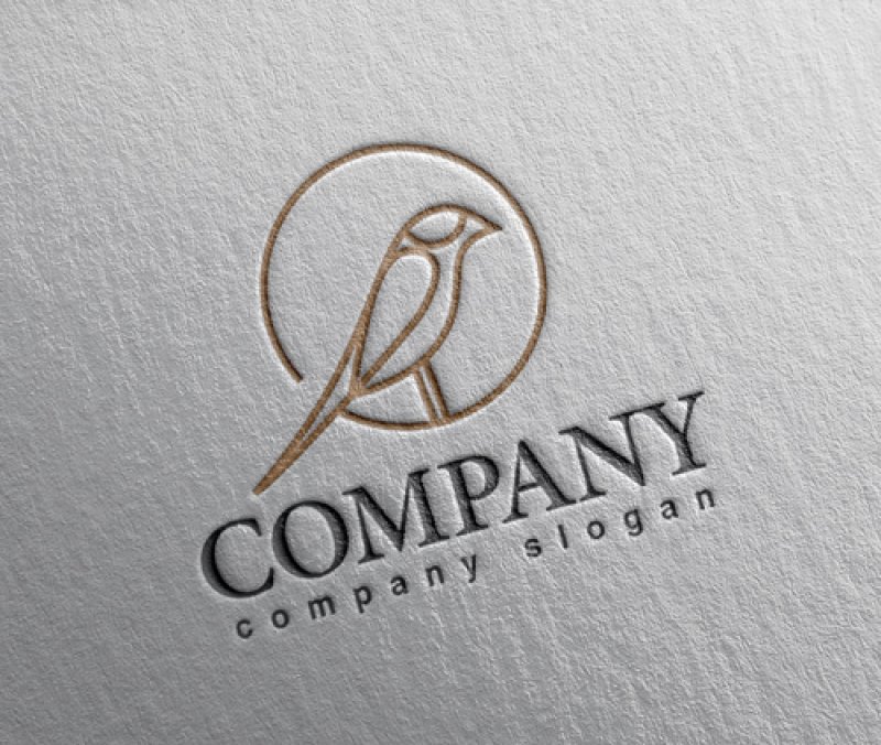 画像2: 鳥・輪・ロゴ・マークデザイン550 (2)