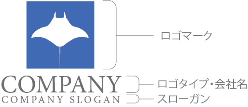 画像10: マンタ・海・四角・ロゴ・マークデザイン551 (10)