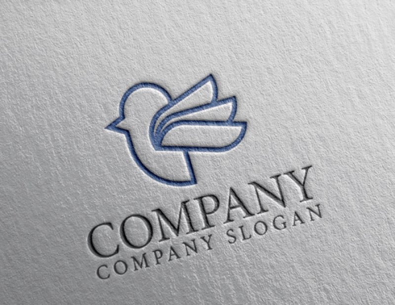 画像2: 鳥・羽・ハト・ロゴ・マークデザイン554 (2)