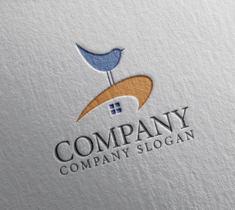 画像2: 鳥・家・つ・ロゴ・マークデザイン562 (2)