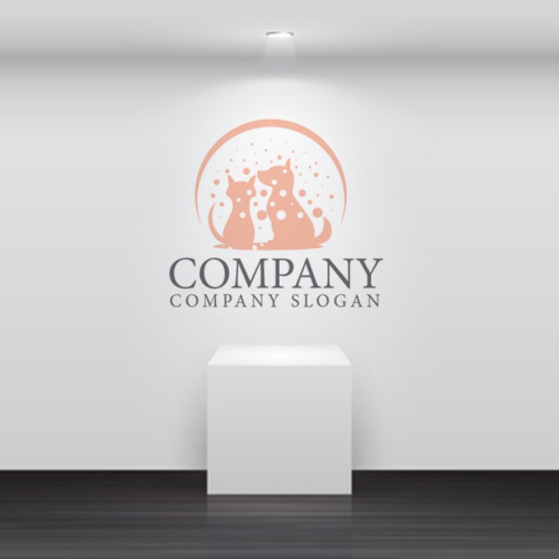 画像5: 犬・猫・輪・雪・こもれび・ロゴ・マークデザイン563 (5)