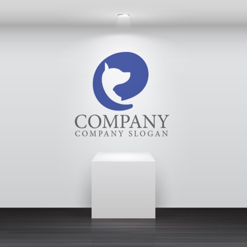 画像5: 犬・猫・e・アルファベット・ロゴ・マークデザイン566 (5)