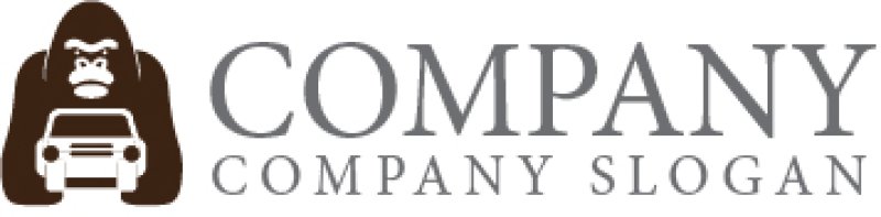 画像7: ゴリラ・車・ロゴ・マークデザイン570 (7)