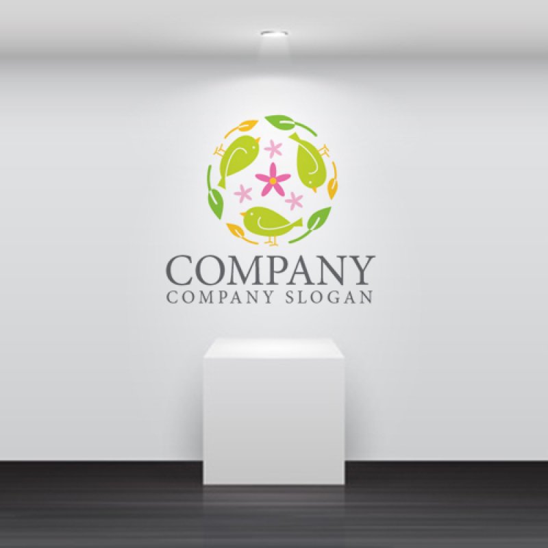 画像5: 鳥・葉・環境・輪・ロゴ・マークデザイン572 (5)