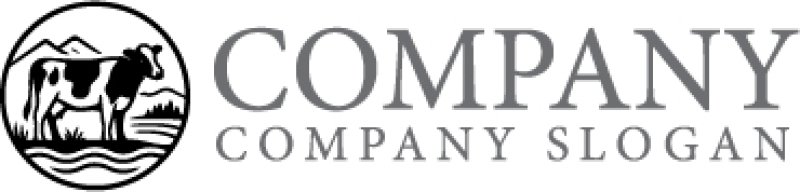 画像6: 牛・自然・乳牛・ミルク・ロゴ・マークデザイン575 (6)