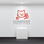 画像5: 猫・手・ok・ロゴ・マークデザイン576 (5)