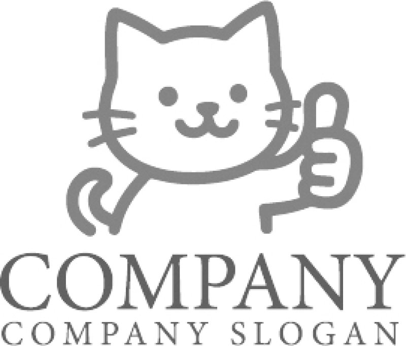 画像6: 猫・手・ok・ロゴ・マークデザイン576 (6)