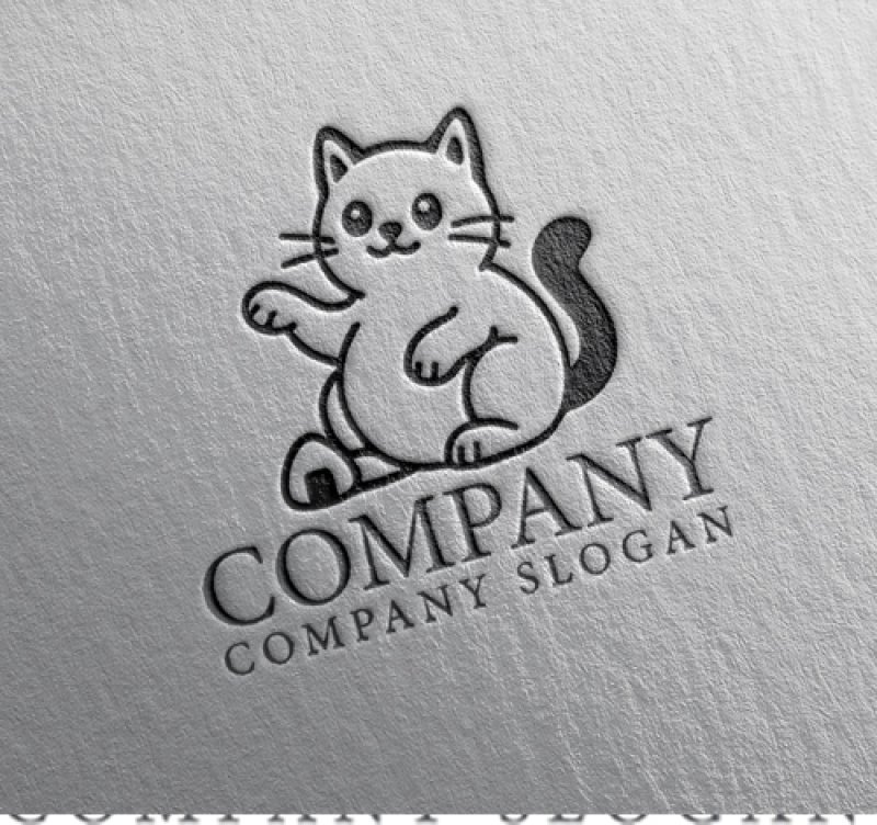 画像2: 猫・おにぎり・ロゴ・マークデザイン577 (2)