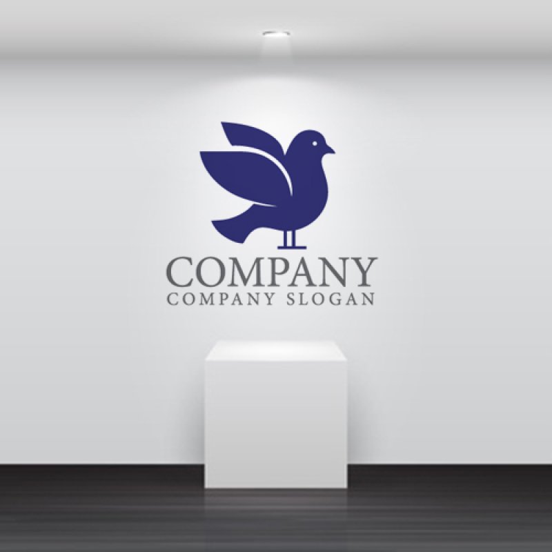 画像5: 鳥・鳩・羽・ロゴ・マークデザイン583 (5)