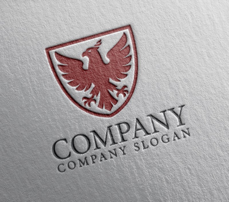 画像2: 鷹・紋章・エンブレム・ロゴ・マークデザイン585 (2)