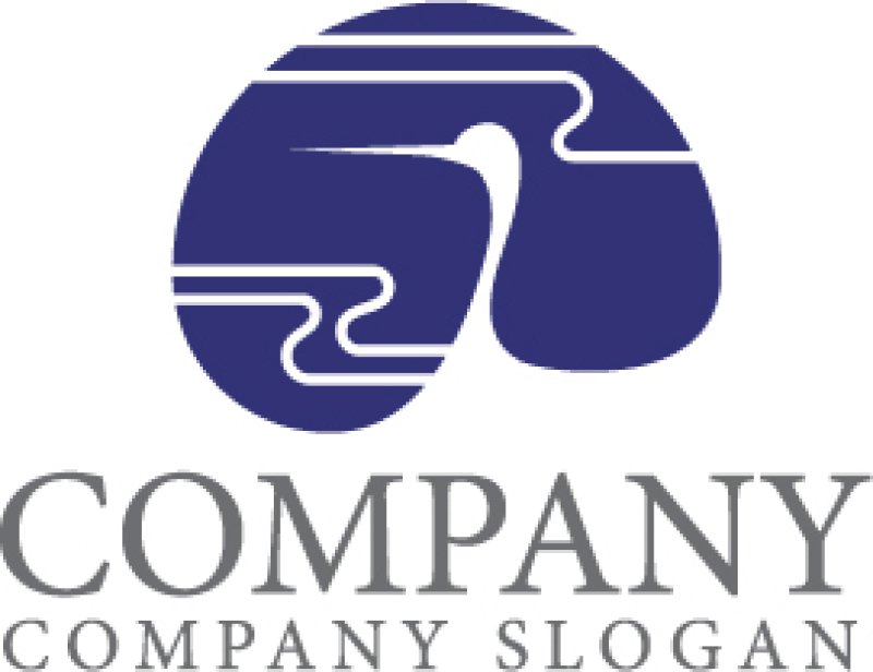 画像1: 鳥・鶴・雲・風・和風・ロゴ・マークデザイン592 (1)