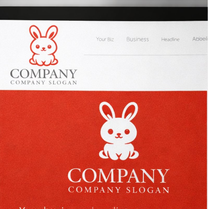 画像4: うさぎ・耳・かわいい・キャラ・ロゴ・マークデザイン597 (4)