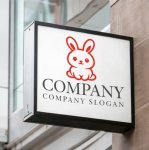 画像5: うさぎ・耳・かわいい・キャラ・ロゴ・マークデザイン597 (5)