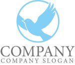 画像1: 鳥・鳩・輪・ロゴ・マークデザイン600 (1)