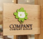 画像5: くま・花・太陽・ロゴ・マークデザイン604 (5)