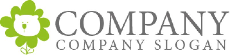 画像7: くま・花・太陽・ロゴ・マークデザイン604 (7)